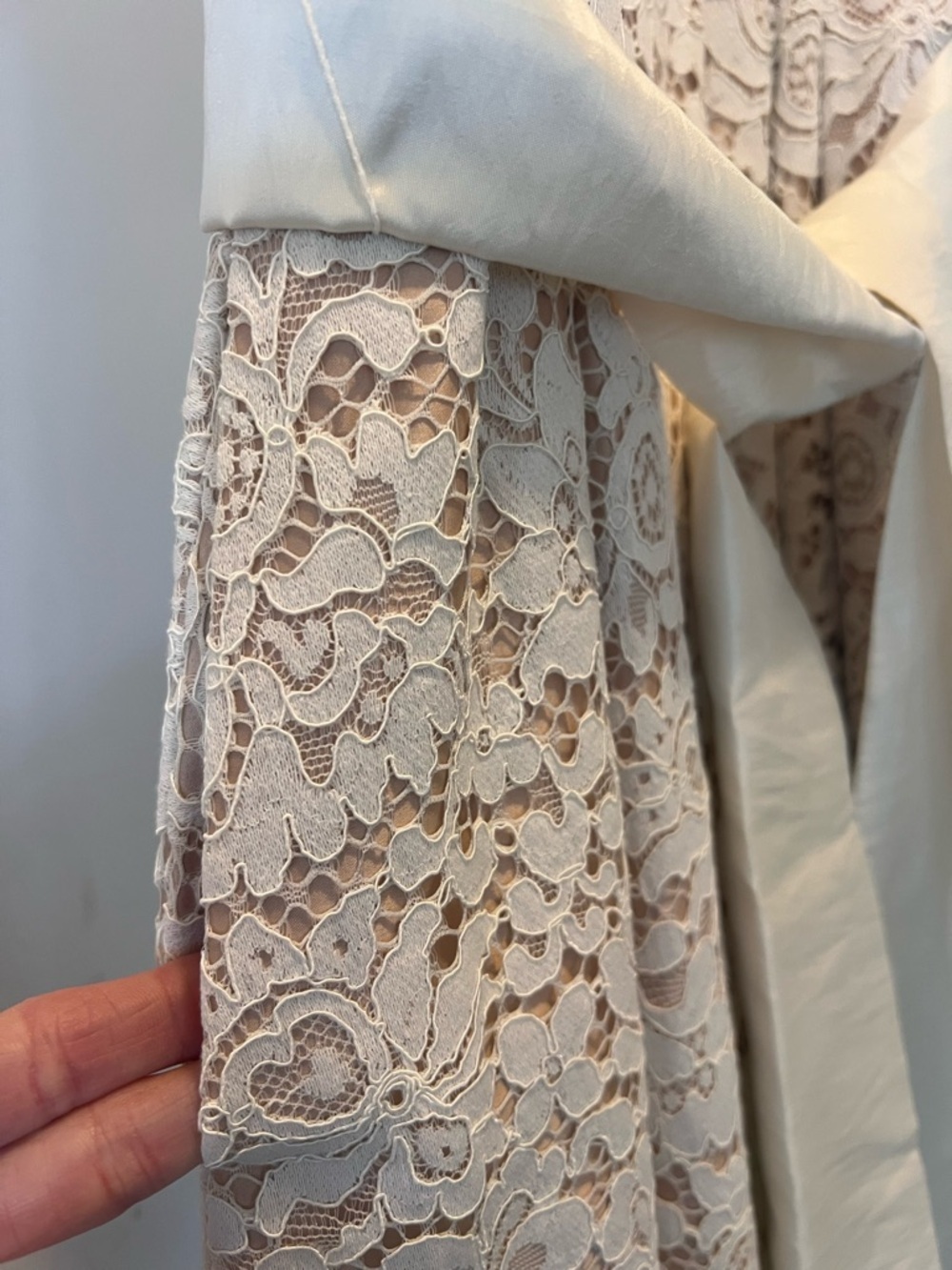 ELIZA J Lace Midi Dress Fairy Whimsical Bridal Shower Garden Party - Picture 5 of 11